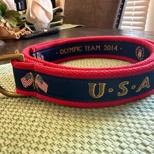 Ralph Lauren Sochi Olympic Belt 2014 Team USA Russia 38inches